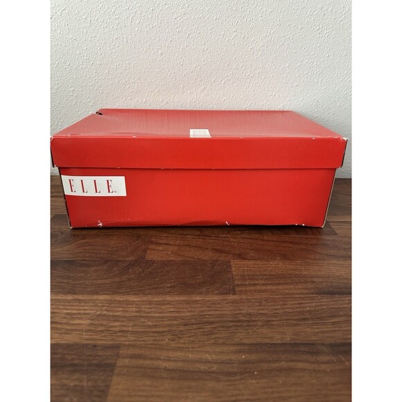 Elle Women’s Peep Toe Wedge Heels Orange Size 6 M Elfleuorange - Picture 12 of 13